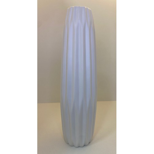 Vaso em Cerâmica Branco M Vaso em Cerâmica Branco M